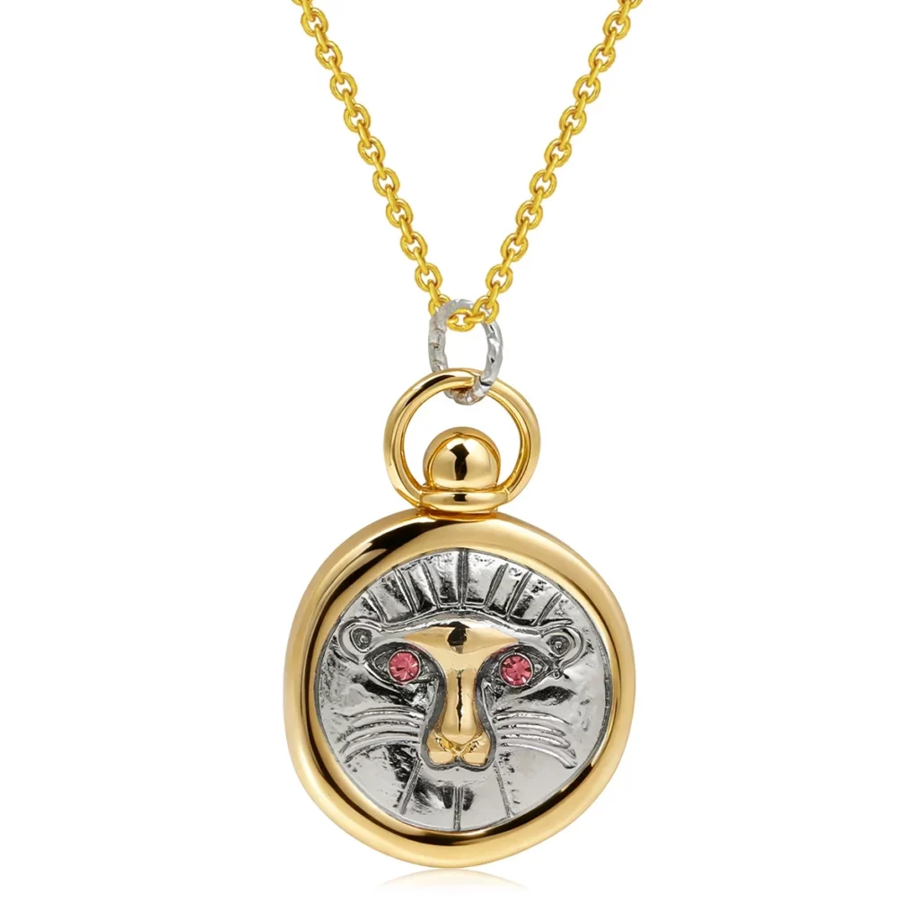 Zodiac Sign Tarot Card Pendant Necklace for Men and Women