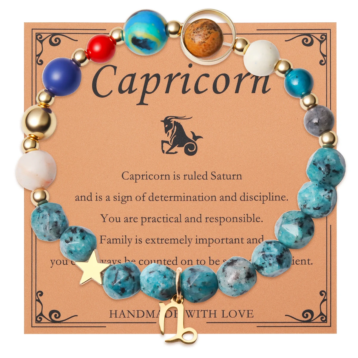 12 Zodiac Signs Bracelet with Eight Planets - Image 8