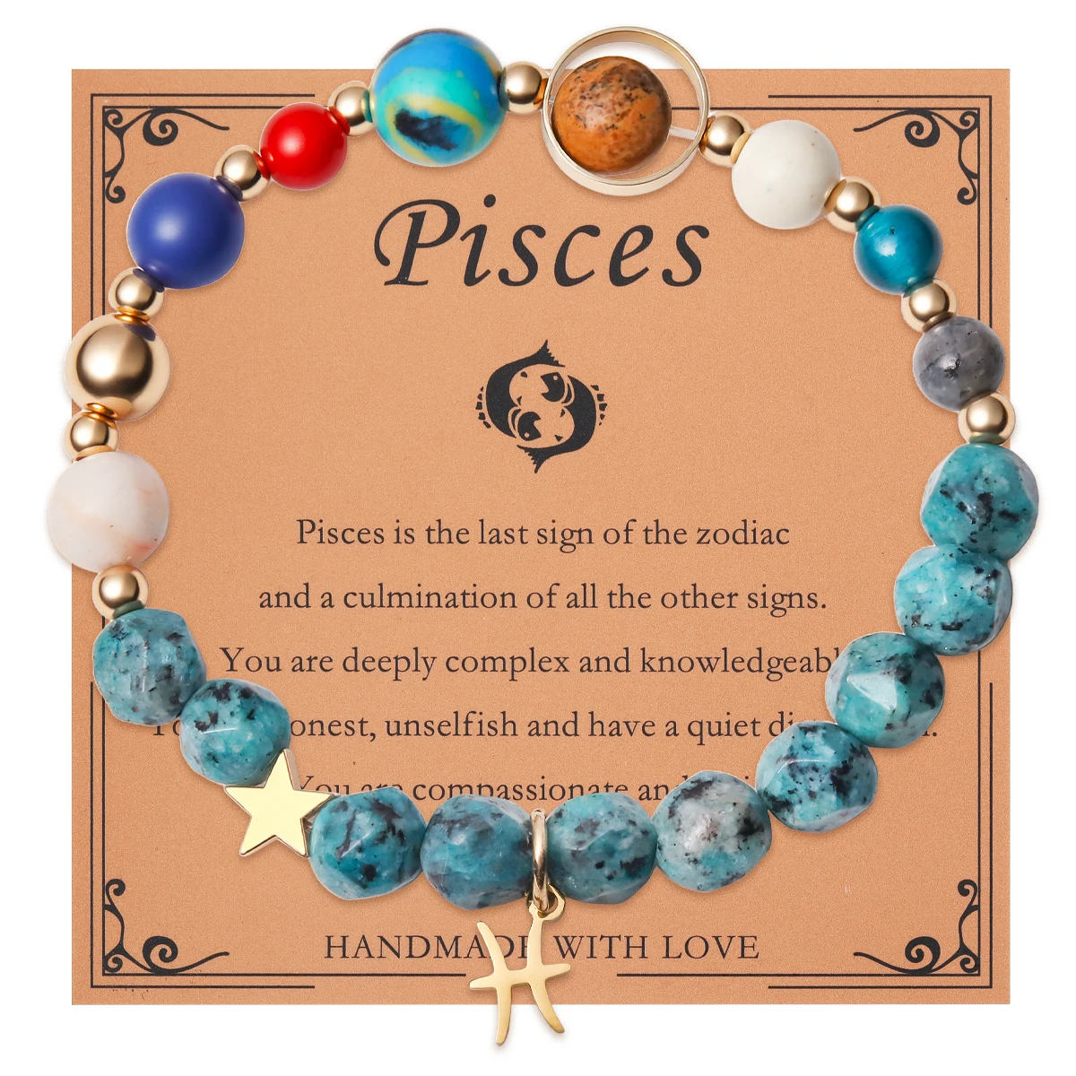 12 Zodiac Signs Bracelet with Eight Planets - Image 10
