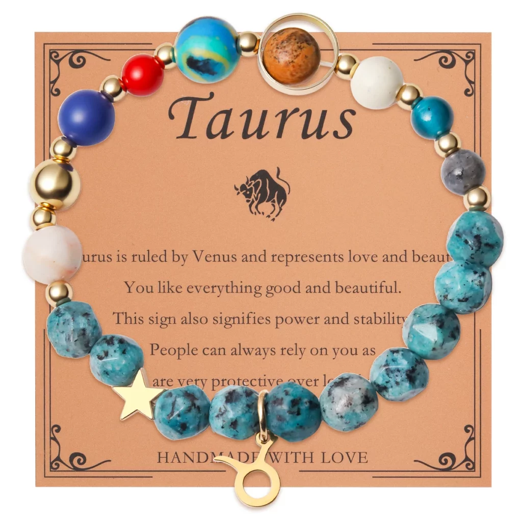 12 Zodiac Signs Bracelet with Eight Planets
