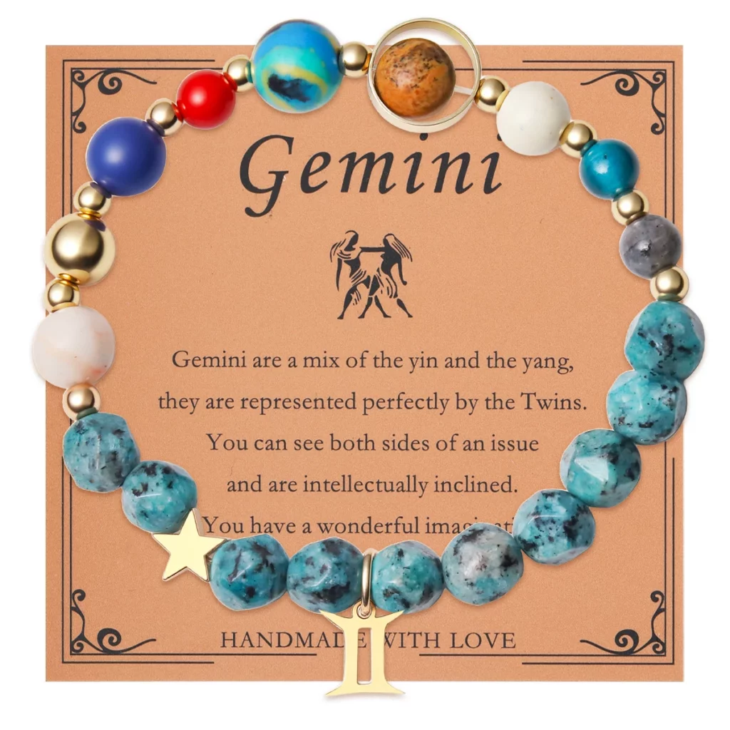 12 Zodiac Signs Bracelet with Eight Planets