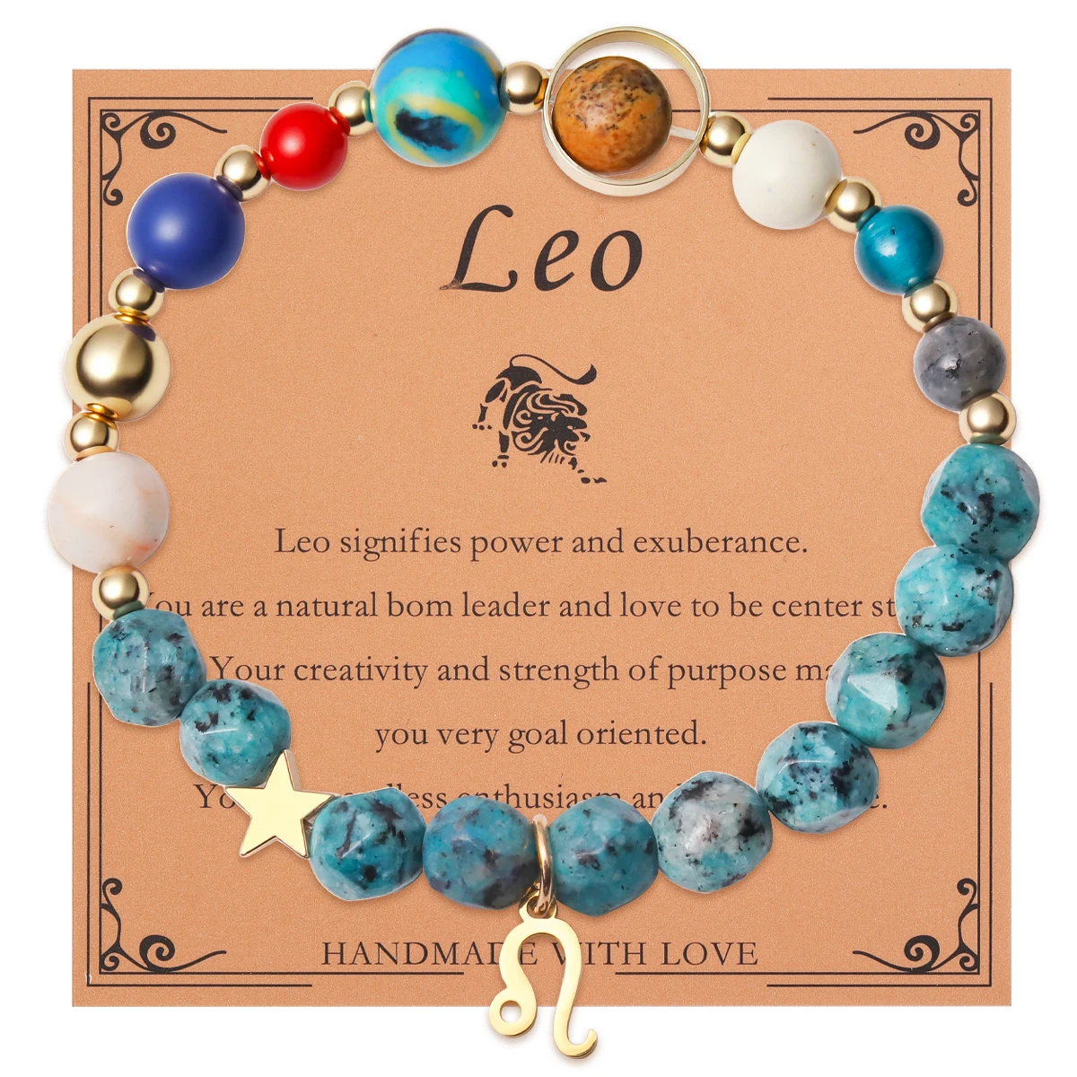 12 Zodiac Signs Bracelet with Eight Planets - Image 15