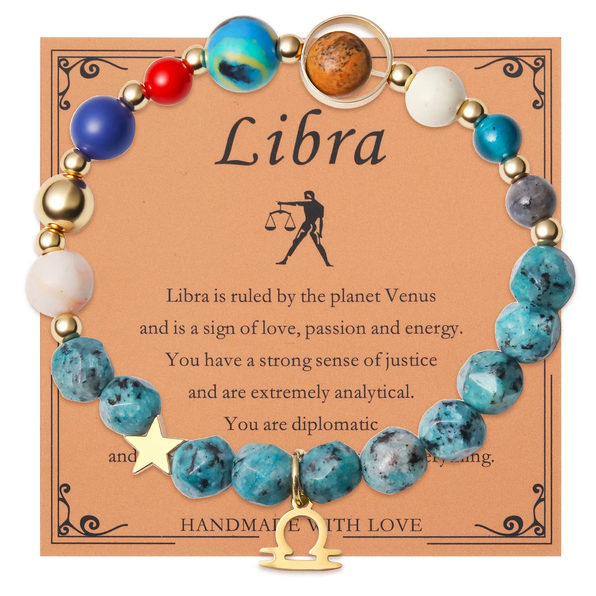 12 Zodiac Signs Bracelet with Eight Planets - Image 17
