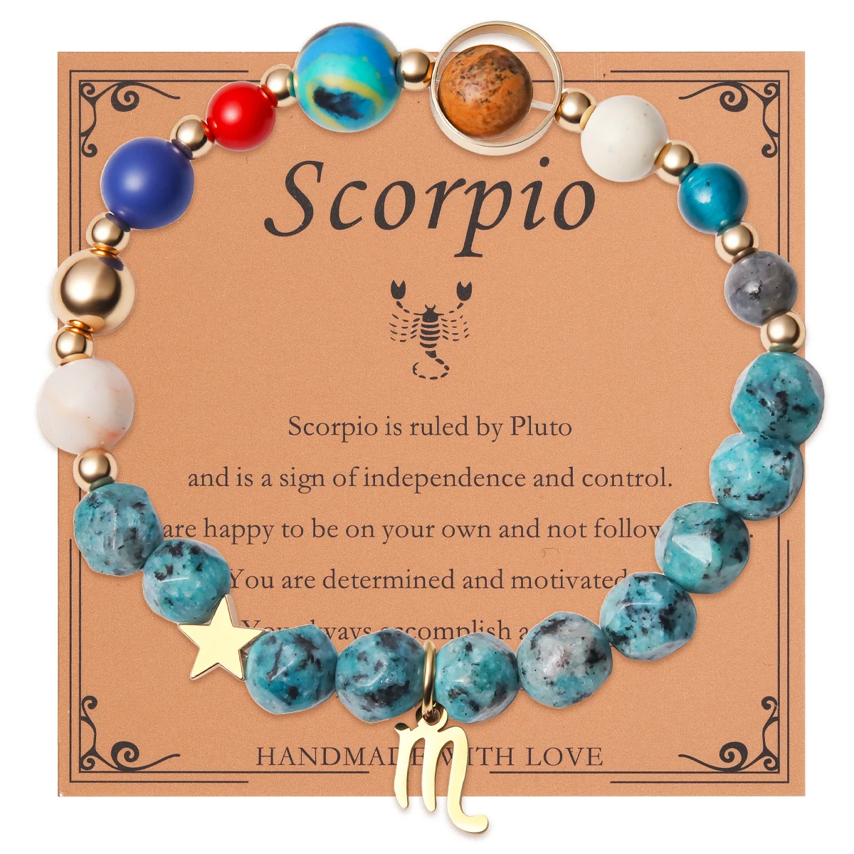 12 Zodiac Signs Bracelet with Eight Planets - Image 18