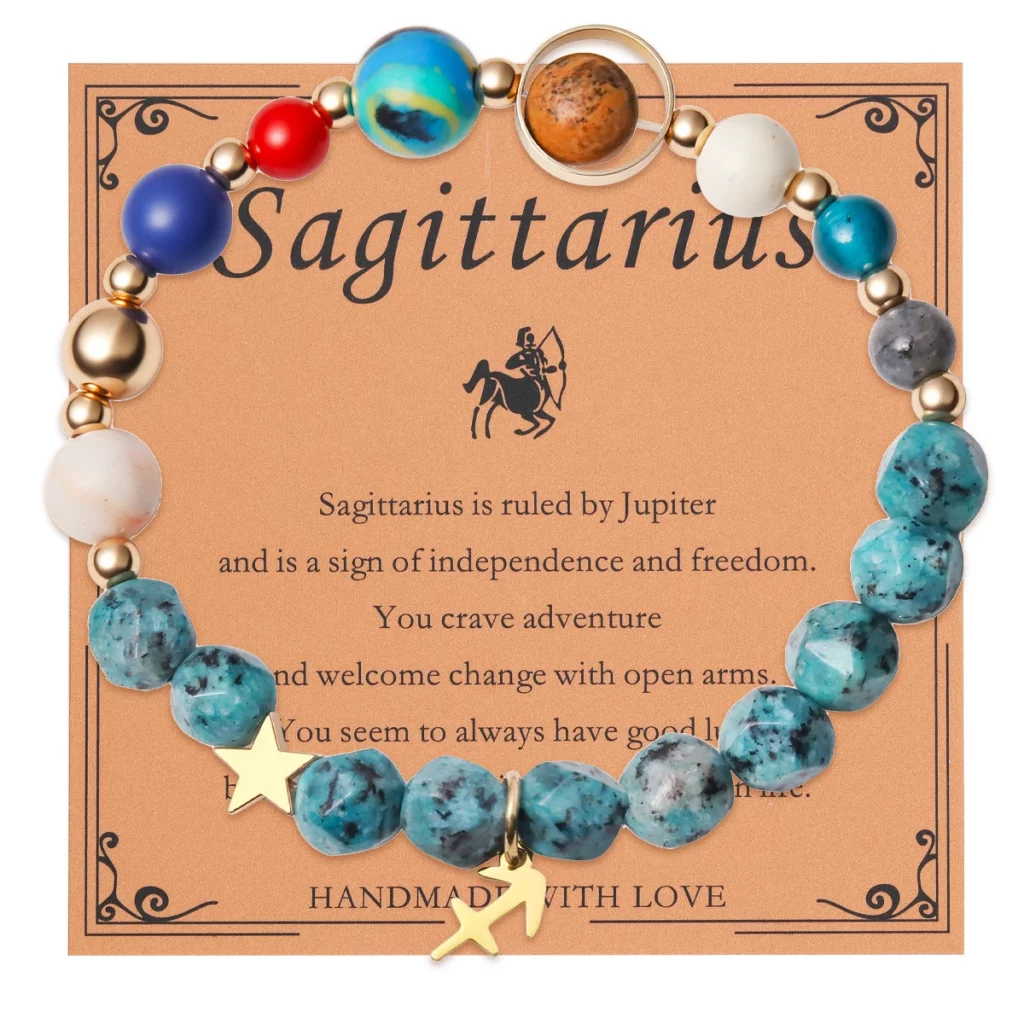 12 Zodiac Signs Bracelet with Eight Planets