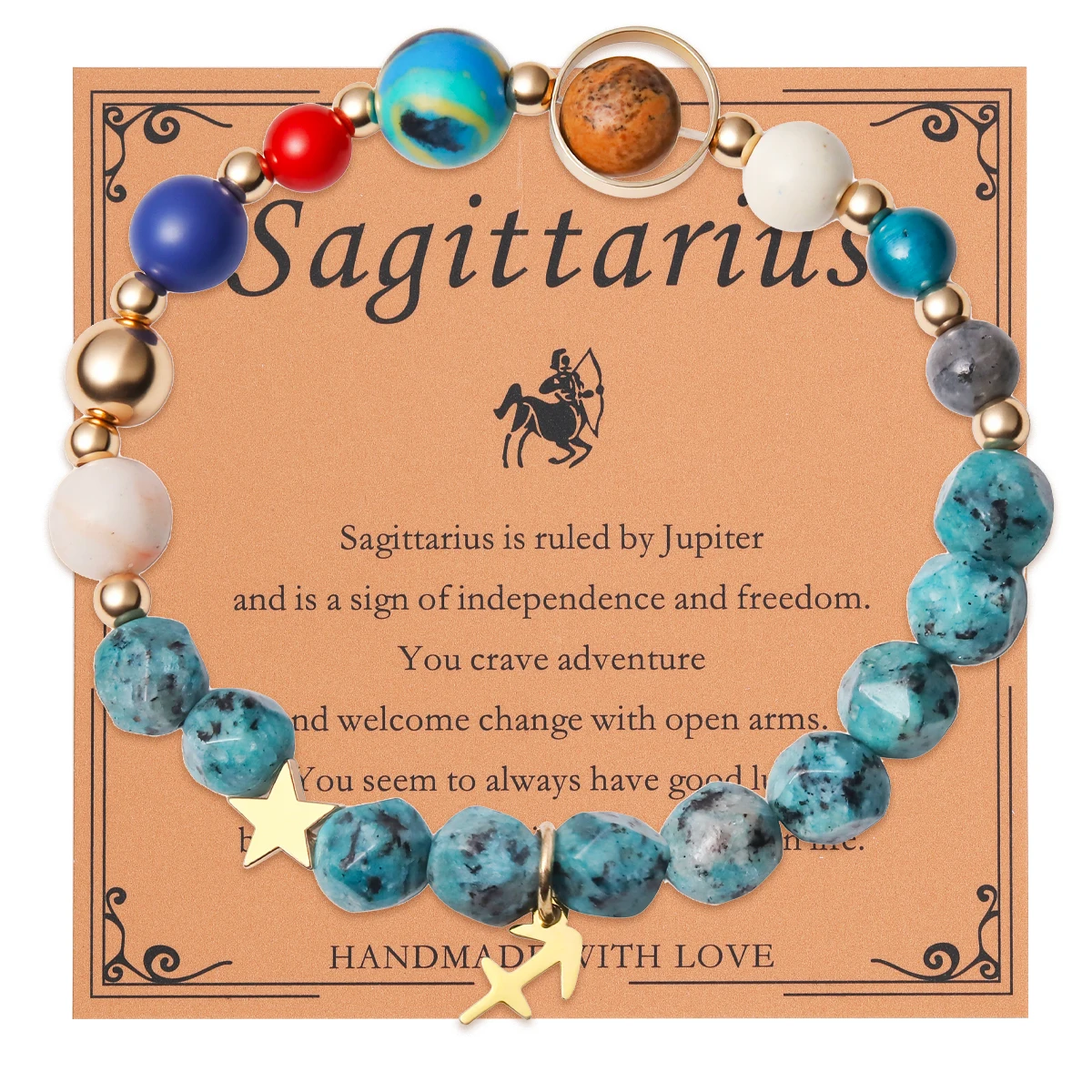 12 Zodiac Signs Bracelet with Eight Planets - Image 7