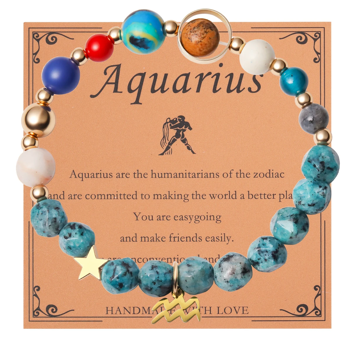 12 Zodiac Signs Bracelet with Eight Planets - Image 9