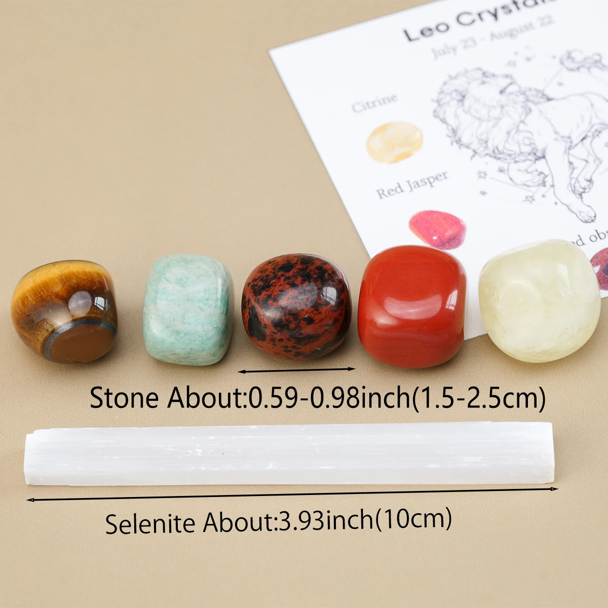 Natural Crystal 12 Zodiac Zodiac Rolling Stones Gift Set - Image 2