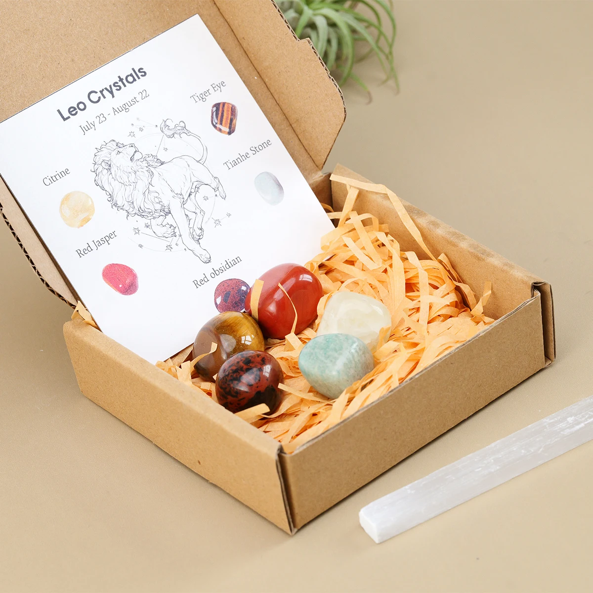 Natural Crystal 12 Zodiac Zodiac Rolling Stones Gift Set - Image 5