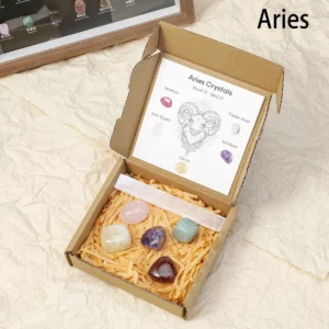 Natural Crystal 12 Zodiac Zodiac Rolling Stones Gift Set - Image 11