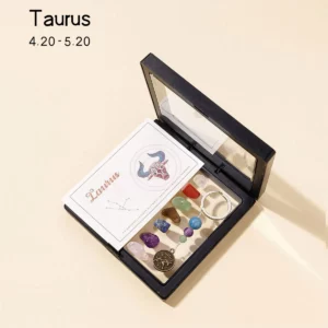 Natural Crystal 12 Zodiac Signs Keychain Set, Colorful Meditation Gift - Image 17