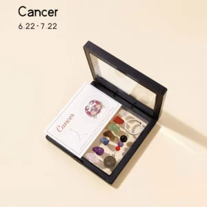 Natural Crystal 12 Zodiac Signs Keychain Set, Colorful Meditation Gift - Image 9