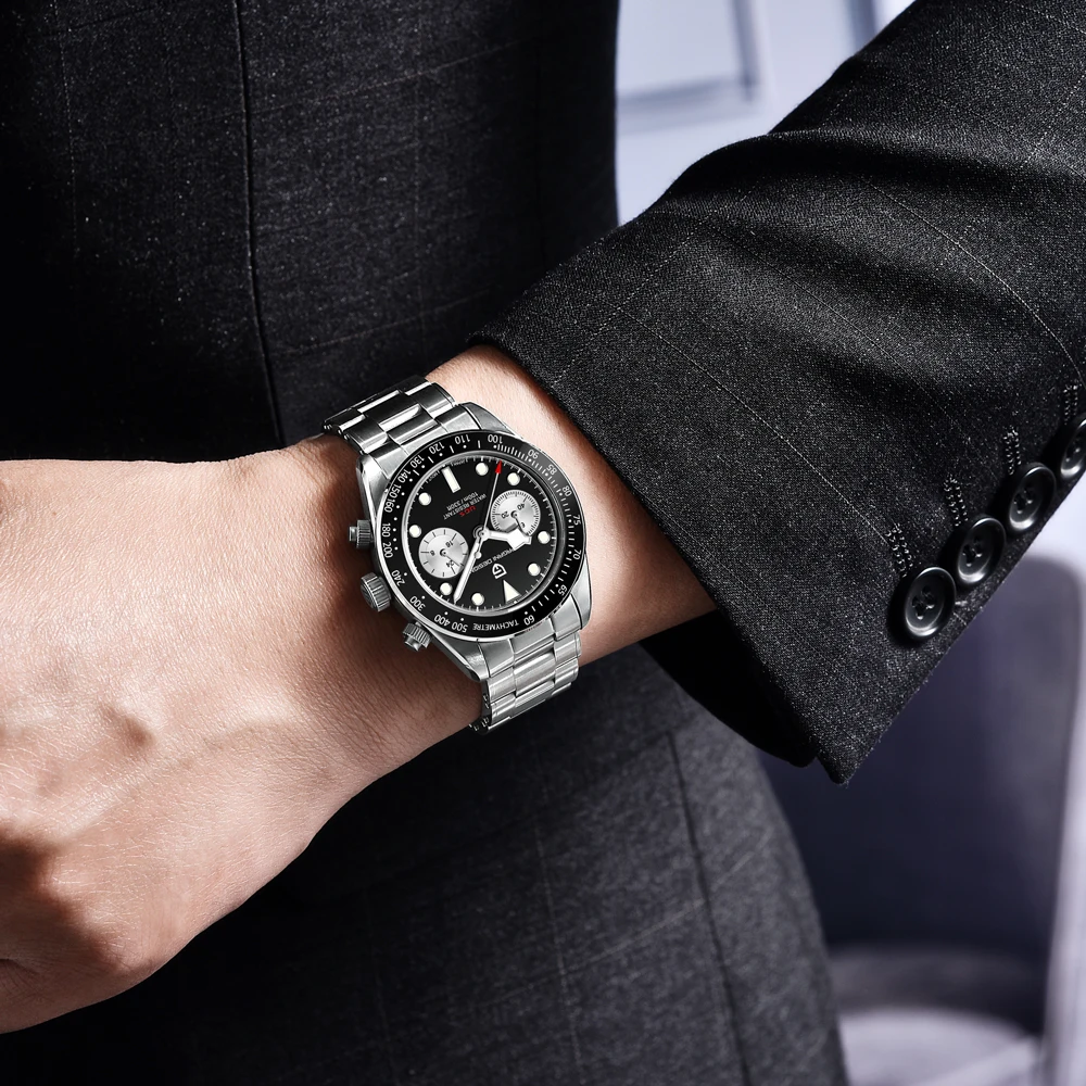 Pagani Design Panda Dial Chronograph Watch for Men