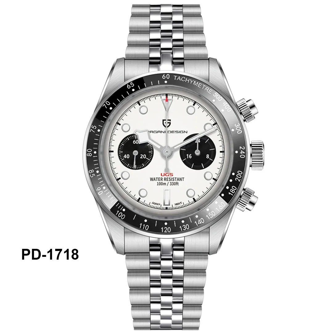 Pagani Design Panda Dial Chronograph Watch for Men - Image 12