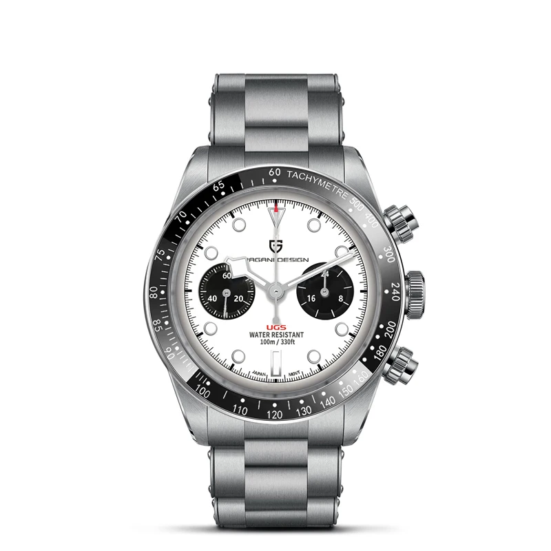 Pagani Design Panda Dial Chronograph Watch for Men