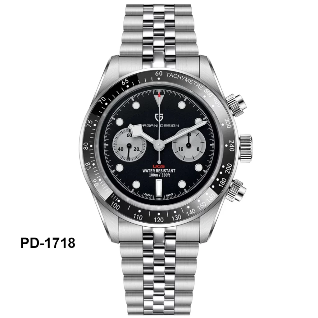 Pagani Design Panda Dial Chronograph Watch for Men