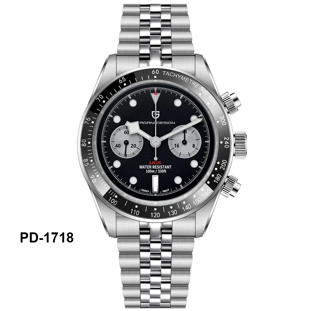 Pagani Design Panda Dial Chronograph Watch for Men - Image 10