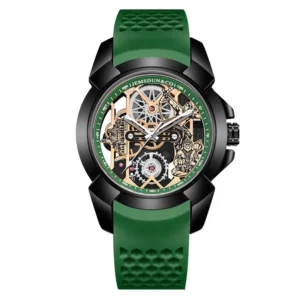 3D Skeleton orange Dial Luxury Quartz Watch for Men - Image 14