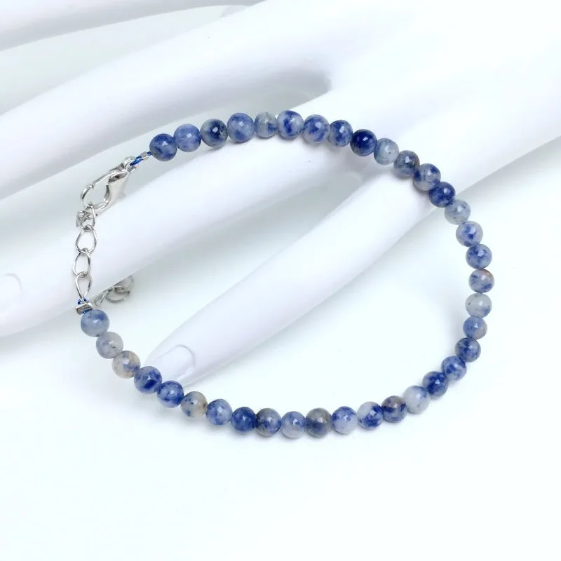 4mm Chakra Beads Energy Bracelet with Natural Agates