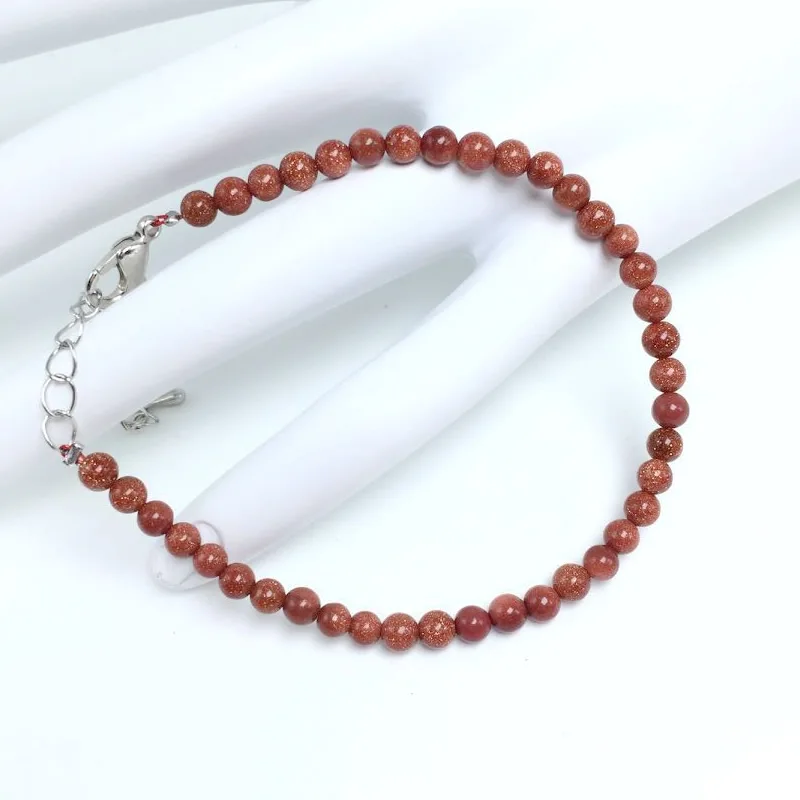 4mm Chakra Beads Energy Bracelet with Natural Agates