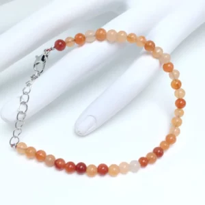 4mm Chakra Beads Energy Bracelet with Natural Agates - Image 12