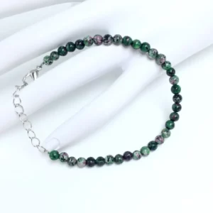 4mm Chakra Beads Energy Bracelet with Natural Agates - Image 16