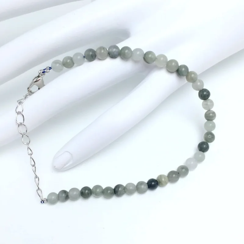 4mm Chakra Beads Energy Bracelet with Natural Agates