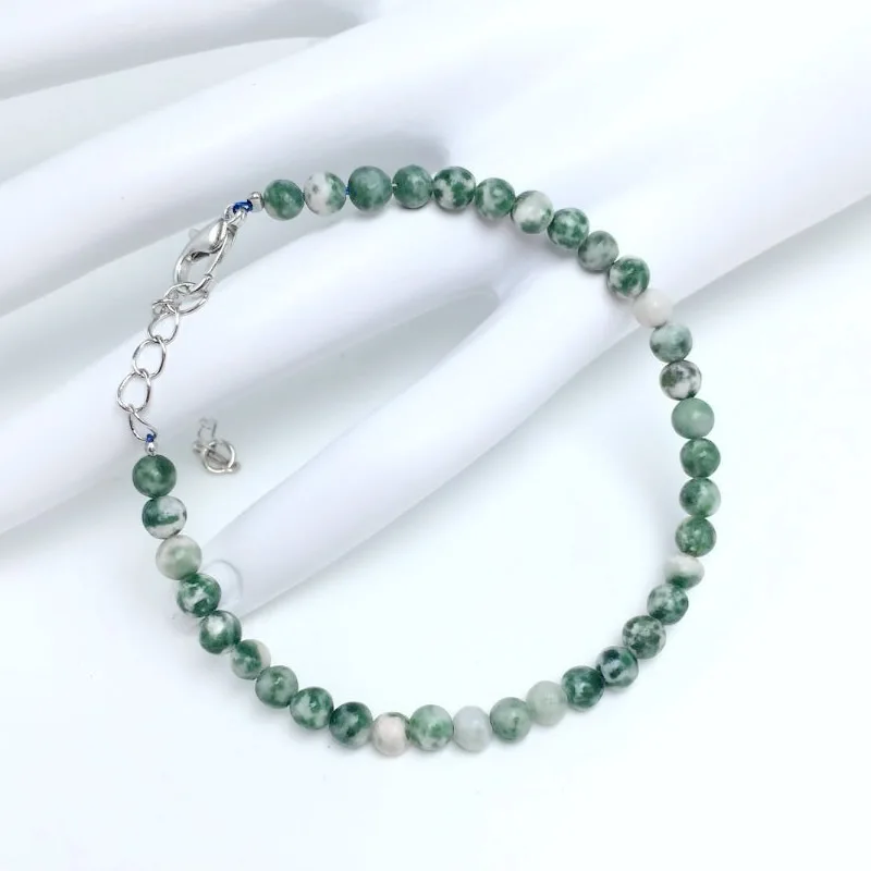 4mm Chakra Beads Energy Bracelet with Natural Agates