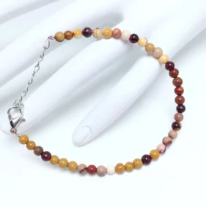 4mm Chakra Beads Energy Bracelet with Natural Agates - Image 23
