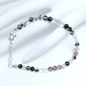 4mm Chakra Beads Energy Bracelet with Natural Agates - Image 5