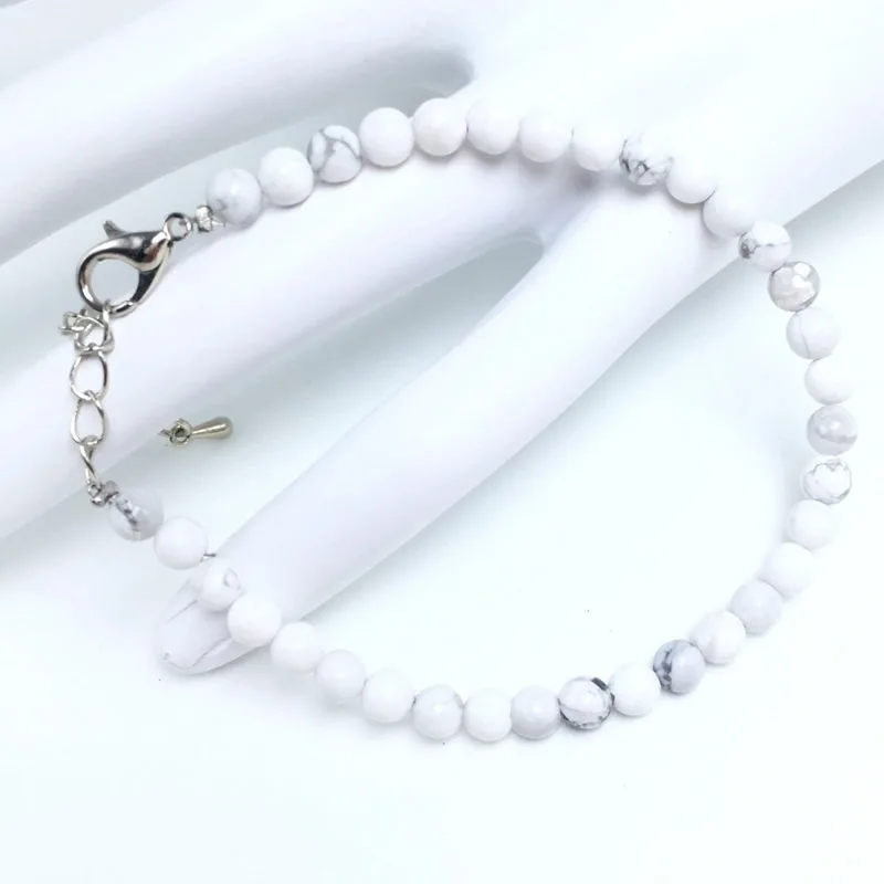 4mm Chakra Beads Energy Bracelet with Natural Agates