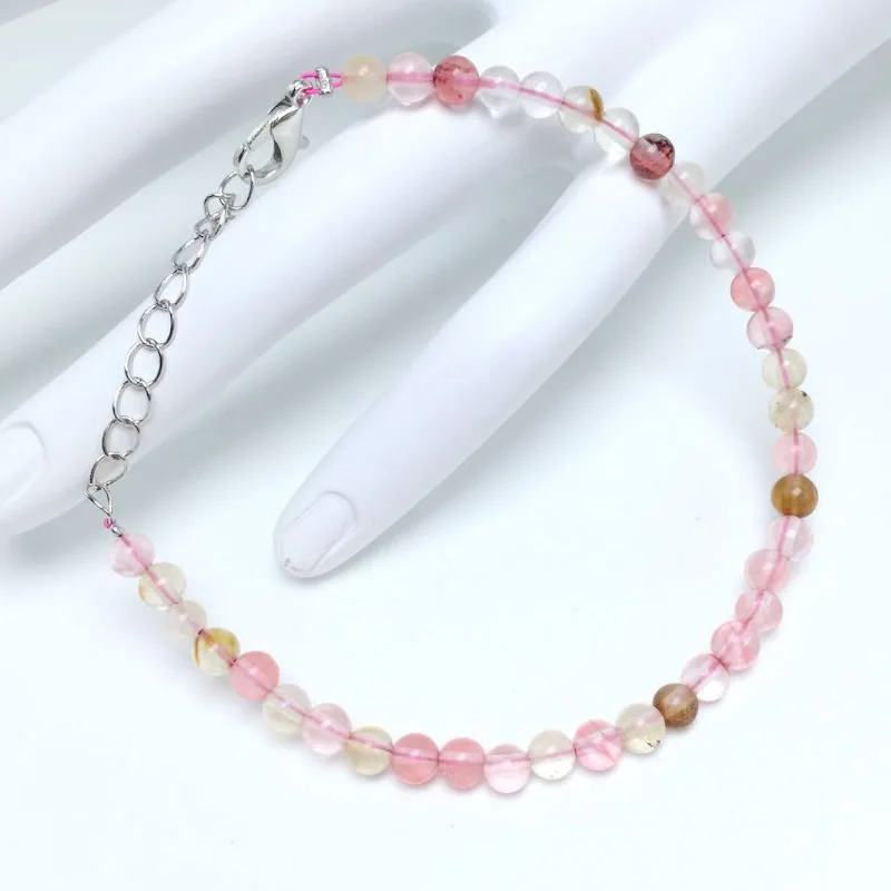 4mm Chakra Beads Energy Bracelet with Natural Agates