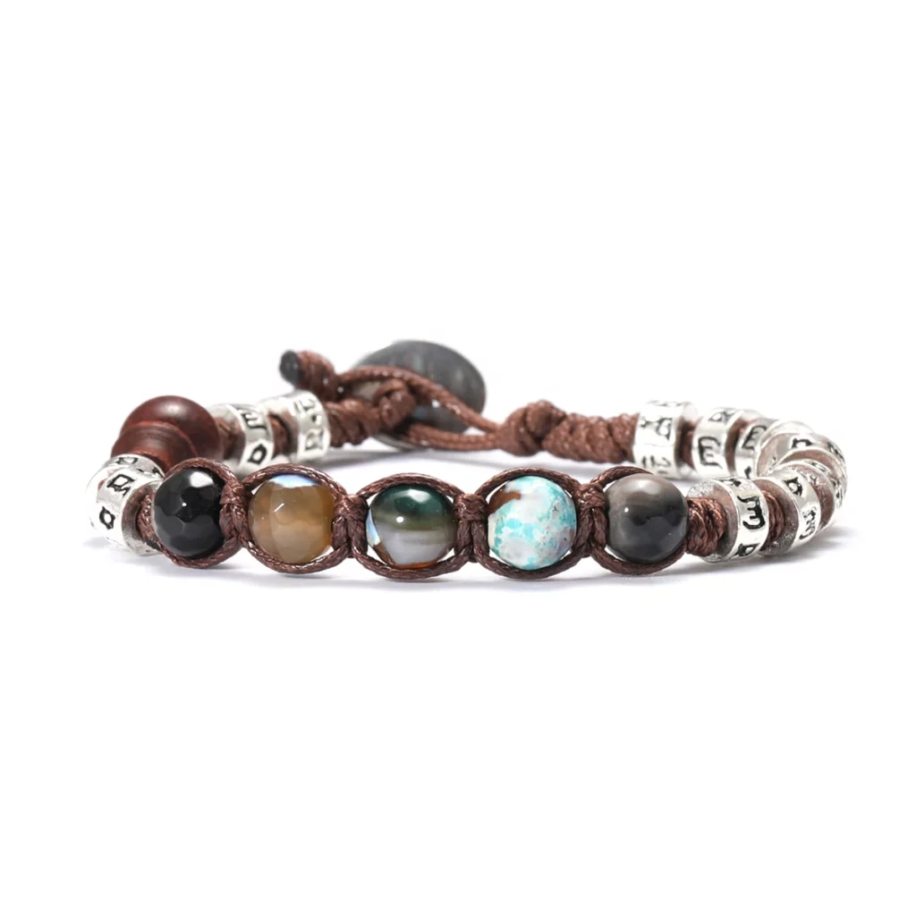 8mm Tibetan Buddhist Red Sandalwood Prayer Beads Bracelet