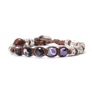 8mm Tibetan Buddhist Red Sandalwood Prayer Beads Bracelet - Image 12
