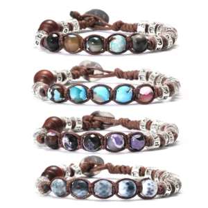 8mm Tibetan Buddhist Red Sandalwood Prayer Beads Bracelet - Image 6