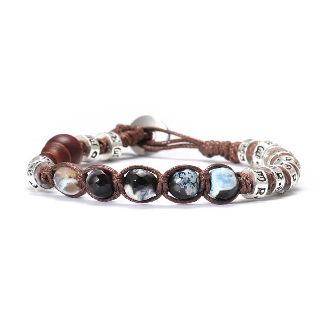 8mm Tibetan Buddhist Red Sandalwood Prayer Beads Bracelet