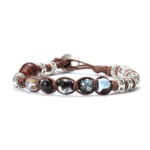 8mm Tibetan Buddhist Red Sandalwood Prayer Beads Bracelet - Image 8