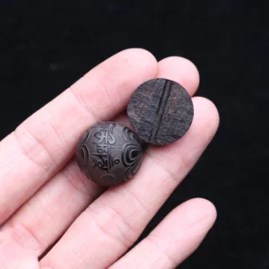 Ebony Feng Shui Bracelet, 20MM Beads, Good Luck - Image 4