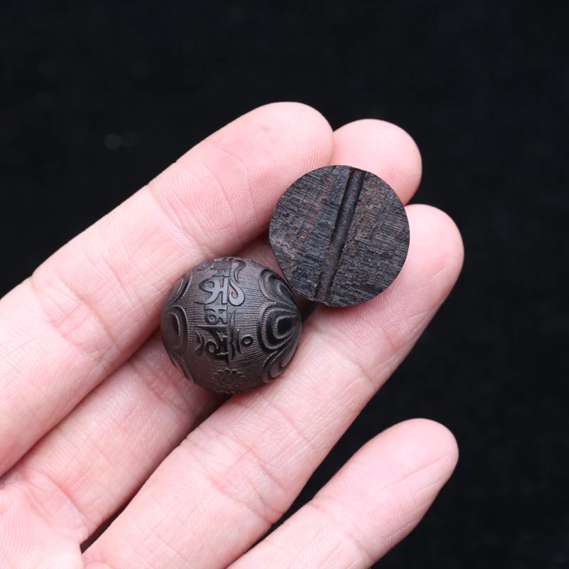 Ebony Feng Shui Bracelet, 20MM Beads, Good Luck