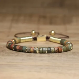 Boho Stone Bracelet Bundle, Tiger Eye & Smoky Quartz - Image 4