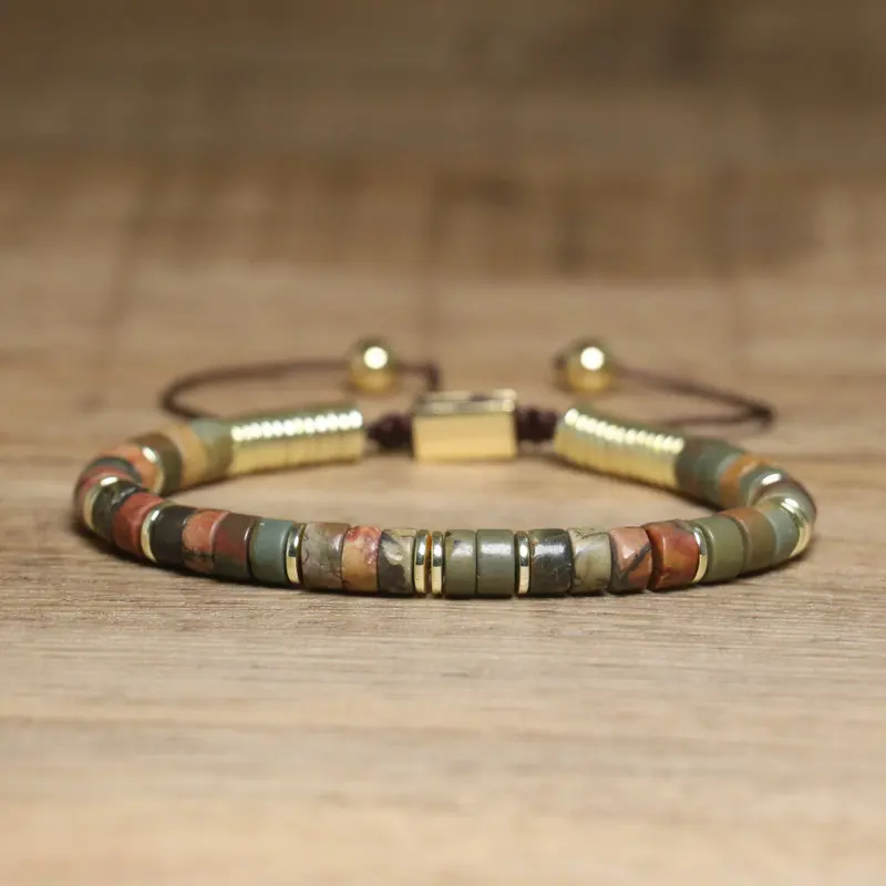 Boho Stone Bracelet Bundle, Tiger Eye & Smoky Quartz