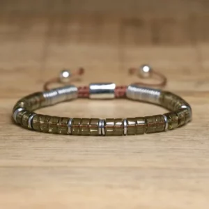 Boho Stone Bracelet Bundle, Tiger Eye & Smoky Quartz - Image 11