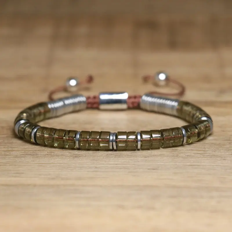 Boho Stone Bracelet Bundle, Tiger Eye & Smoky Quartz