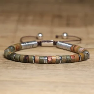 Boho Stone Bracelet Bundle, Tiger Eye & Smoky Quartz - Image 6