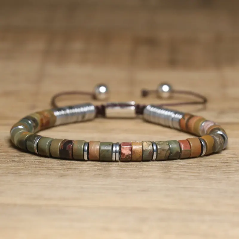 Boho Stone Bracelet Bundle, Tiger Eye & Smoky Quartz