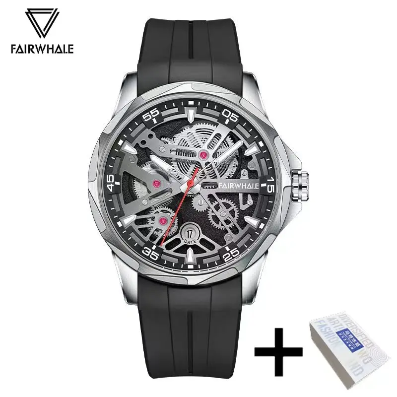Mark Fairwhale Sports Automatic Rainbow Steel Watch