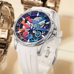 Mark Fairwhale Sports Automatic Rainbow Steel Watch - Image 1