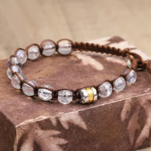 Classic Men's 8mm Stone Bead Buddhist Bracelet - Image 2
