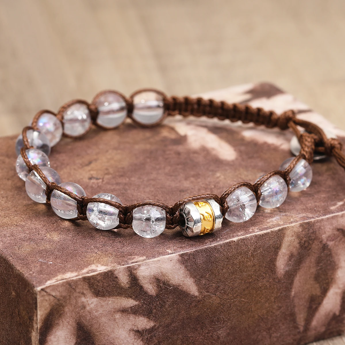 Classic Men's 8mm Stone Bead Buddhist Bracelet - Image 2