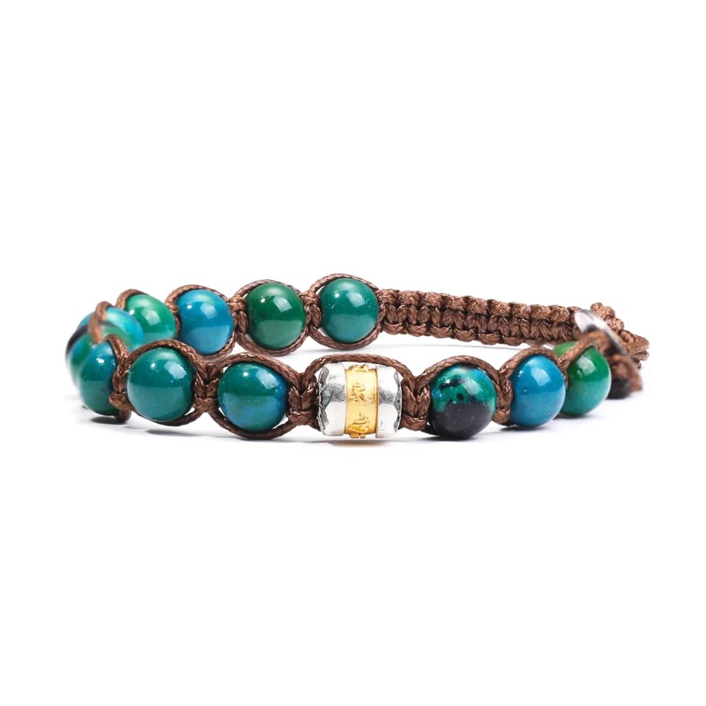 Classic Men's 8mm Stone Bead Buddhist Bracelet